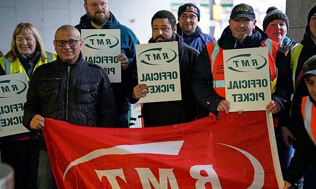 HALF of rail staff 'are crossing picket lines on strike days'