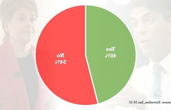 Hammer blow for Nicola Sturgeon as 54% of Scots oppose independence