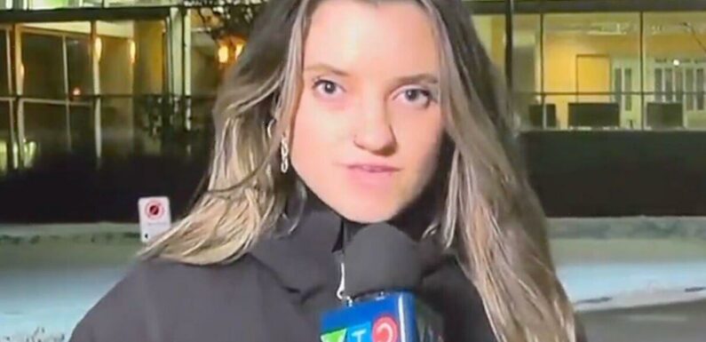 Horrifying moment Canadian News reporter has health emergency on air
