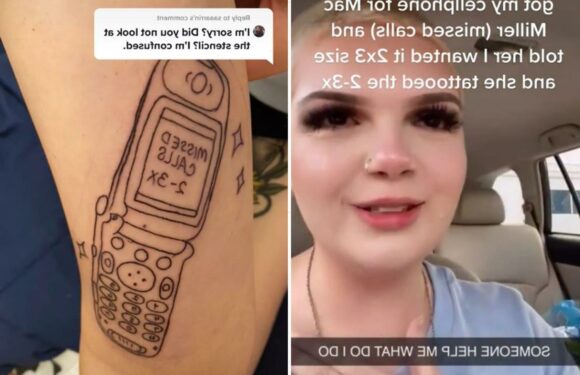 I got the worst tattoo and can't stop crying – I told the artist the size I wanted & she totally misunderstood | The Sun