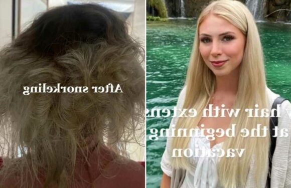 I had gorgeous extensions for my holiday but then went snorkelling – it took three people eight hours to sort it out | The Sun