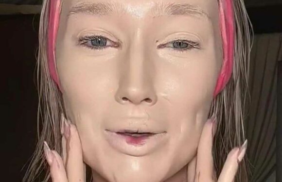 I pile on make-up to go to the pool… trolls say my face is so covered it’s basically a painting but I know I look good | The Sun