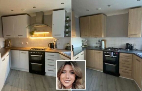 I transformed my dated kitchen for just £70 – I saved hundreds & used B&Q bargains & a Facebook Marketplace freebie | The Sun