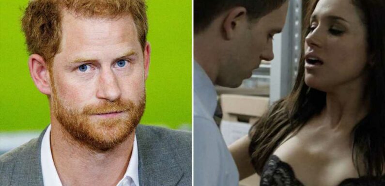 I watched my wife Meghan Markle have sex on TV – I need electric shock therapy to get images out of my head, Harry says | The Sun