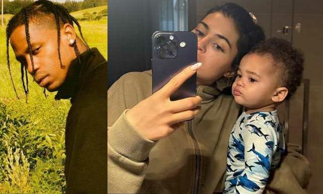 Internet Thinks Kylie Jenners Son Aire Doesnt Look Like Dad Travis Scott
