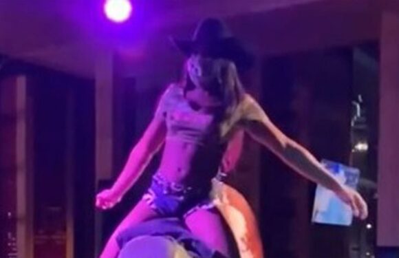 I'm a cowgirl – people are shocked when they see the insane trick I can do on a mechanical bull in short-shorts & boots | The Sun