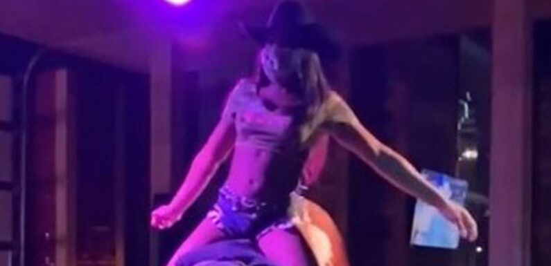 I'm a cowgirl – people are shocked when they see the insane trick I can do on a mechanical bull in short-shorts & boots | The Sun