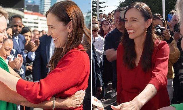 Jacinda Ardern walks out of New Zealand parliament for the final time