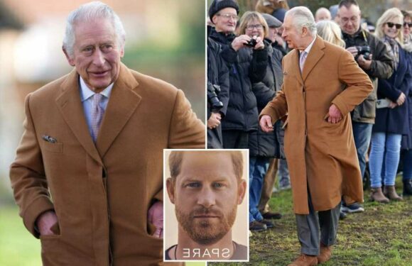 King Charles manages a smile as he heads to church amid son Prince Harry's bombshell claims against Royals | The Sun