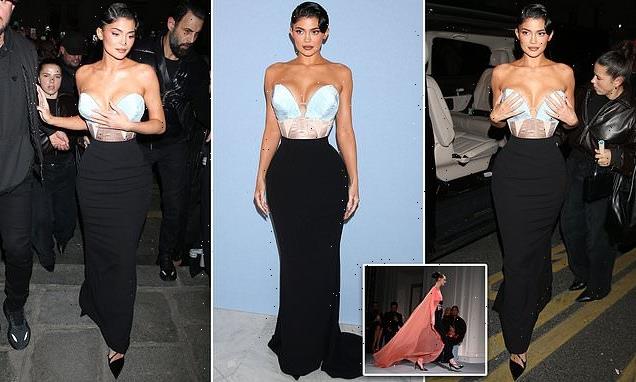 Kylie Jenner attends Jean Paul Gaultier show amid Paris Fashion Week