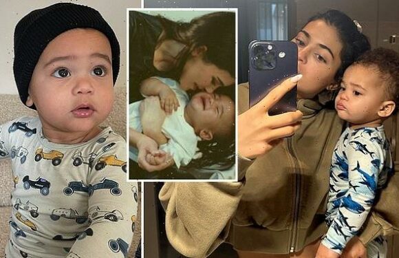 Kylie Jenner reveals son's name is Aire and shares his face