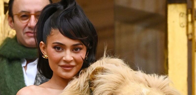 Kylie Jenner slammed by fans who are left feeling sick as she wears lion head to fashion show