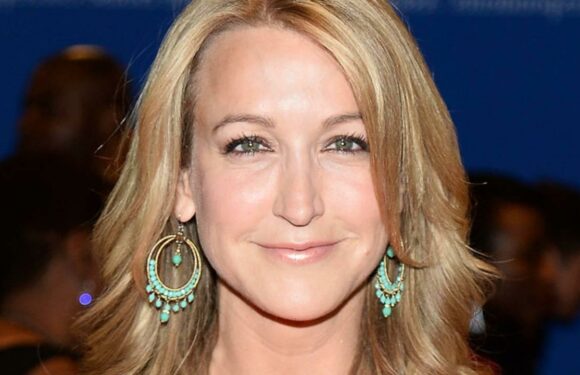 Lara Spencer poses with her TV twin and you wont believe who it is