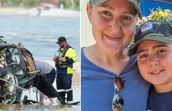 Little boy is still fighting for life in a coma after helicopter crash
