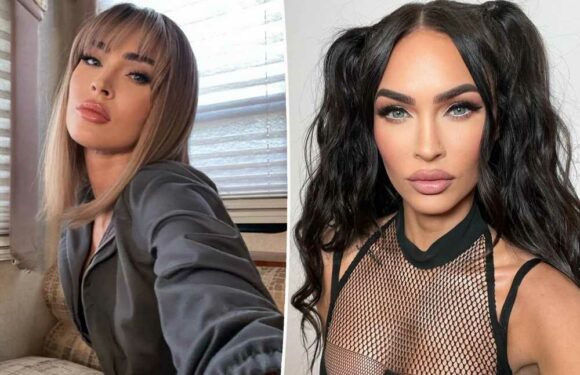 Megan Fox trades signature dark locks for blonde bob