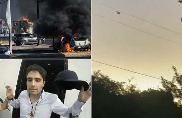 Moment Mexican aircraft strafe cartel after arrest of El Chapo's son