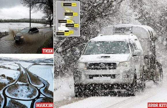 More ice and snow on its way as five-day cold snap batters the UK