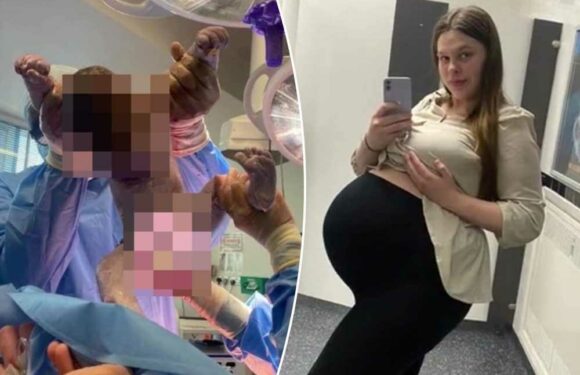 Nurses thought my baby would be 10lbs but I had a massive shock when he arrived – people say he looks like a toddler | The Sun