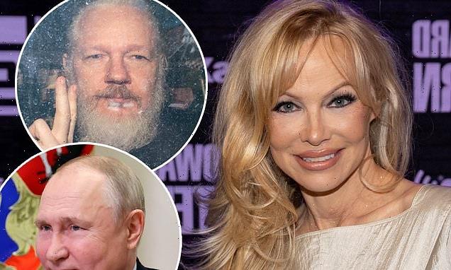 Pamela Anderson details boozy night with 'frisky' Julian Assange