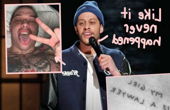 Pete Davidson Has Started To Ditch All His Kim Kardashian-Related Tattoos!