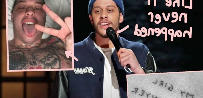 Pete Davidson Has Started To Ditch All His Kim Kardashian-Related Tattoos!