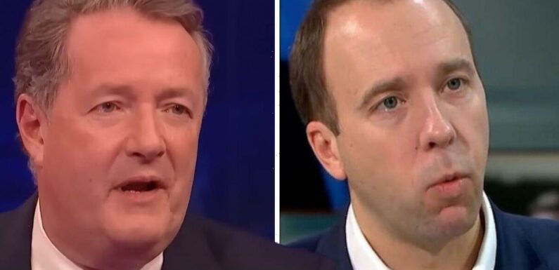 Piers Morgan regrets not going harder on rule-breaking Matt Hancock