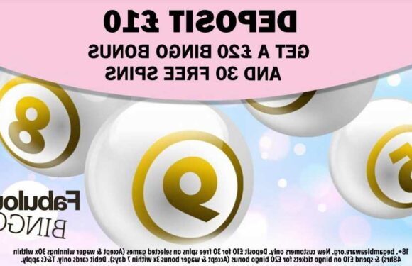Play with 30 free spins and a £20 bingo bonus when you join Fabulous Bingo | The Sun