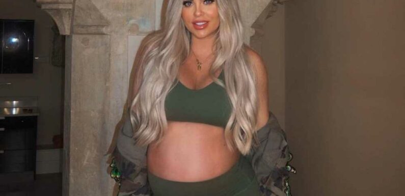 Pregnant Bianca Gascoigne reveals her due date as she finishes off nursery at home | The Sun