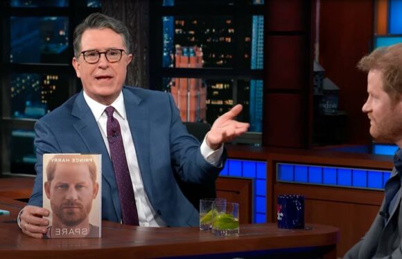 Prince Harry Shares Update on His 'Todger' With a Blushing Stephen Colbert