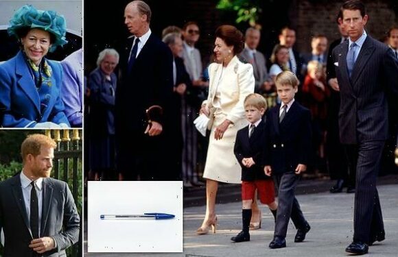Prince Harry says Princess Margaret bought him a Biro for Christmas