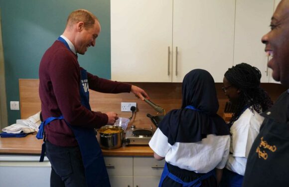 Prince William shrugs off brother Harry's explosive bio as he focuses on Royal duties & cooks with kids on charity visit | The Sun