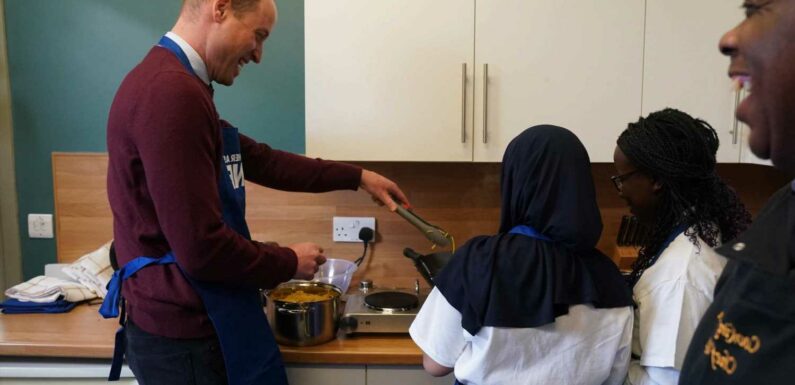 Prince William shrugs off brother Harry's explosive bio as he focuses on Royal duties & cooks with kids on charity visit | The Sun