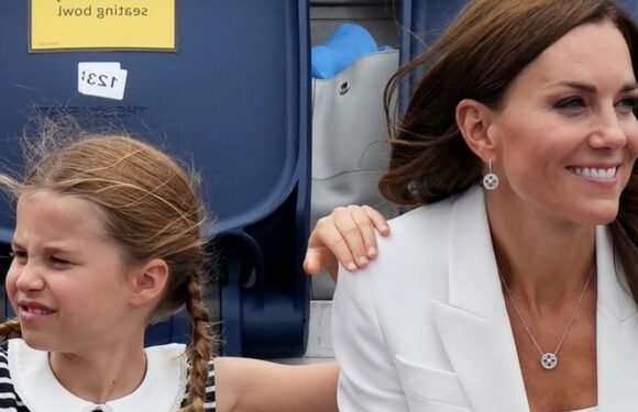 Princess Charlotte twins with mum Princess Kate in iconic knee high boots