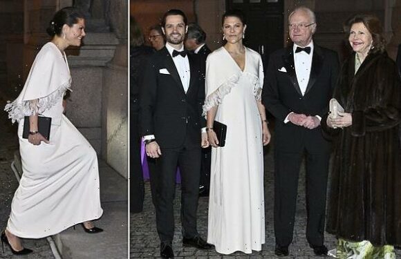 Princess Victoria at gala celebrating 250 years of Royal Swedish Opera