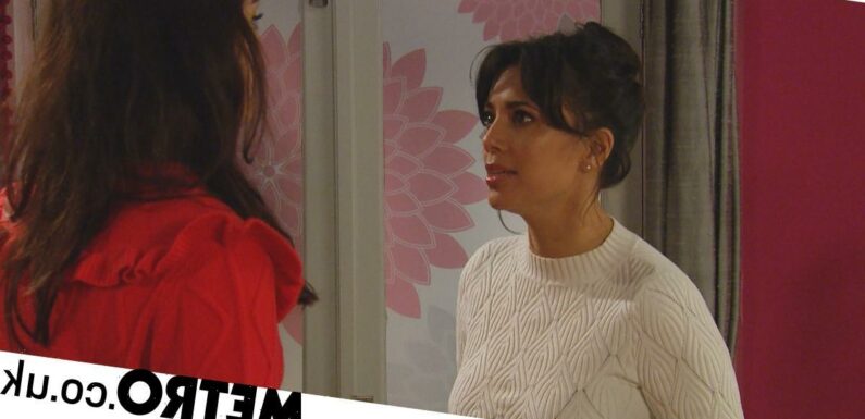 Priya furious at Leyla in tense Emmerdale spoiler video ahead of exit