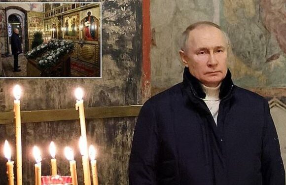 Putin attends Christmas service alone as Ukraine-Russia war continues