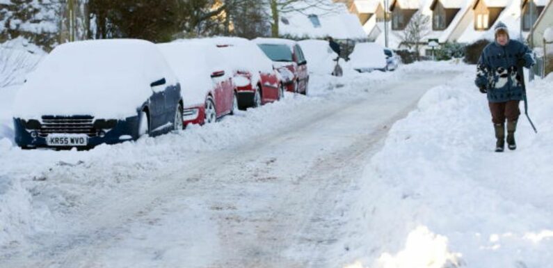 Rare amber snow storm warning issued with heavy drift to cause chaos