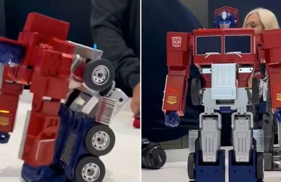 Real-life Transformer robot unveiled with Optimus Prime turning into a lorry