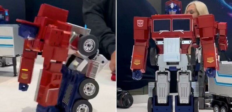 Real-life Transformer robot unveiled with Optimus Prime turning into a lorry