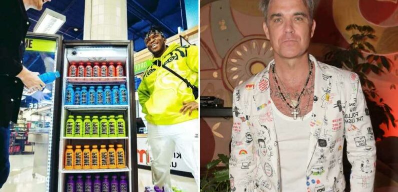 Robbie Williams poised to launch his own brand of energy drinks to rival KSI’s Prime that's sending Brits wild | The Sun