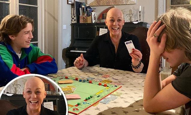 Sarah Beeny shares beaming snap of herself playing Monopoly with sons