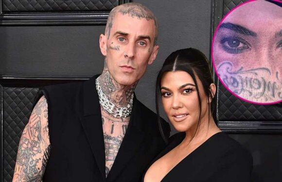 She Sees All! Travis Barker Has a Tattoo of Kourtney Kardashian’s Eyes