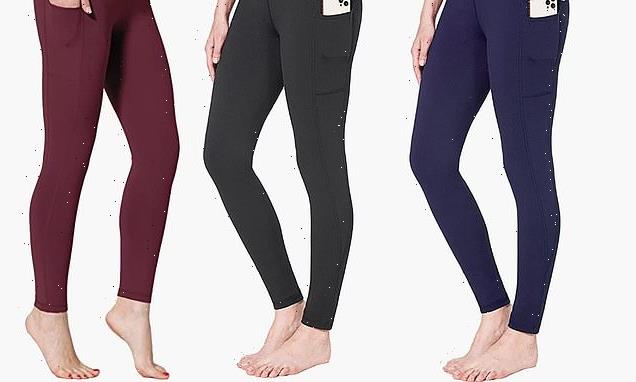 Shoppers love these water-resistant leggings for winter workouts
