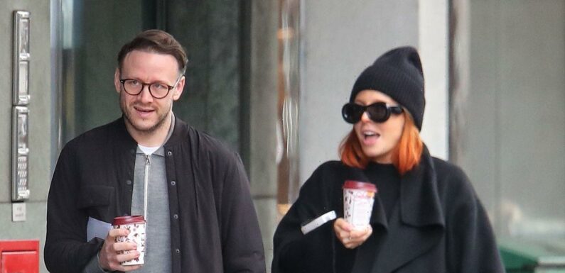 Stacey Dooley flashes glimpse of bare baby bump on coffee run with Kevin Clifton