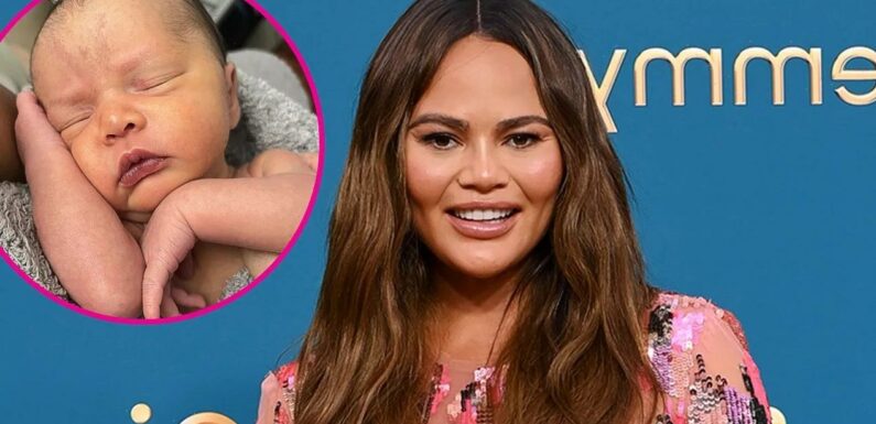 That Face! Chrissy Teigen Shares 1st Up Close Photo of Baby Esti