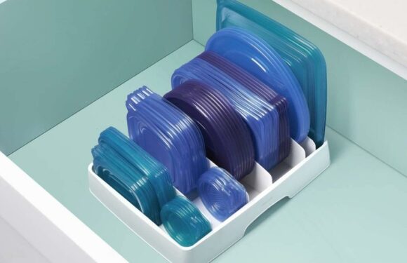 This $20 Organizer Is an Instant Fix For Cluttered Kitchen Cabinets