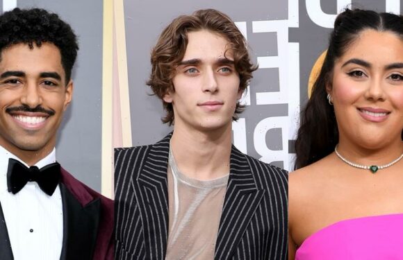 TikTok Stars Emily Uribe, Josh Richards & Boman Martinez-Reid Step Out For Golden Globes 2023