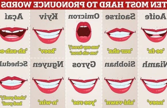 Top ten words with the most difficult pronunciations are revealed