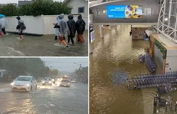 Torrential rain batters Auckland with airport flooded, homes evacuated