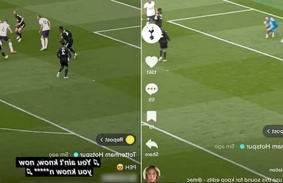 Tottenham DELETE TikTok featuring song using the N-word THREE TIMES